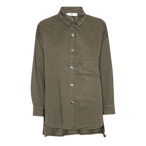 Adaline Dark Fango Shirt Jacket